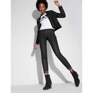 Armani Exchange Super Skinny Coated Jeans